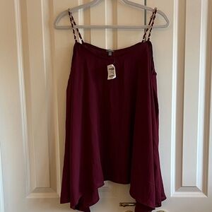 Free w/$15+ bundle.  Charlotte Russe Burgundy cold shoulder top - see call out.